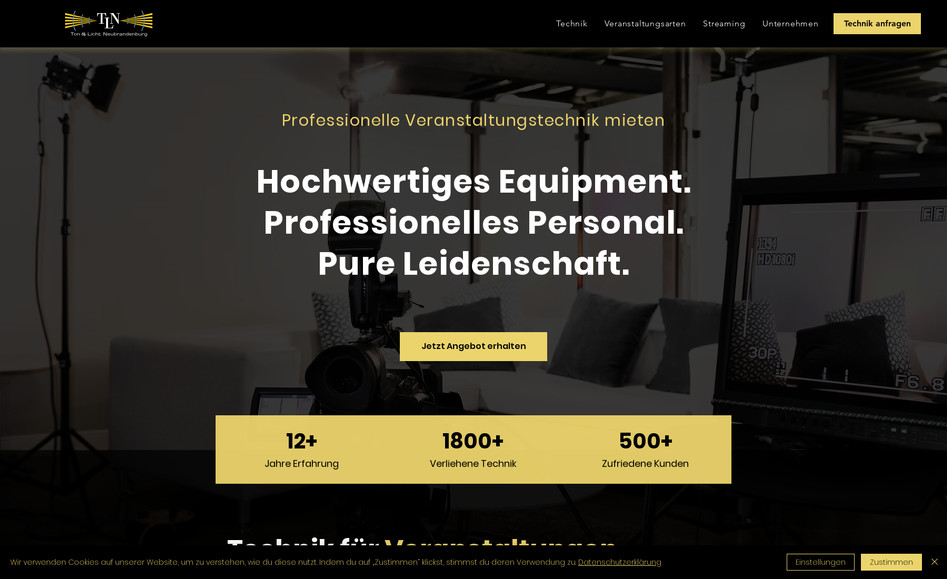 Ton & Licht NB GmbH: Professionelles Webdesign und Suchmaschinenoptimierung für diverse Produktkategorien und Services