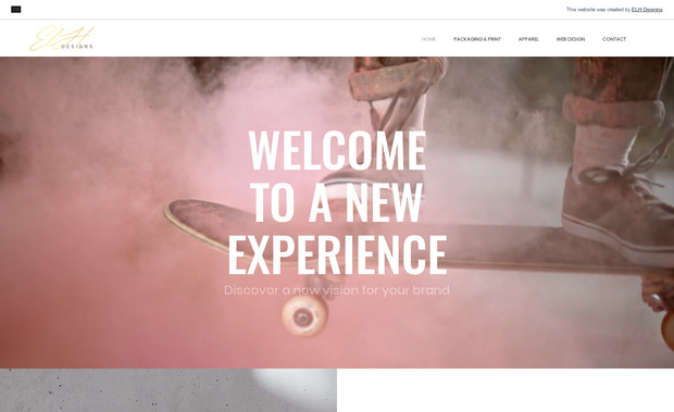 ELH Designs: My personal website with galleries, information on business, and contact forms.