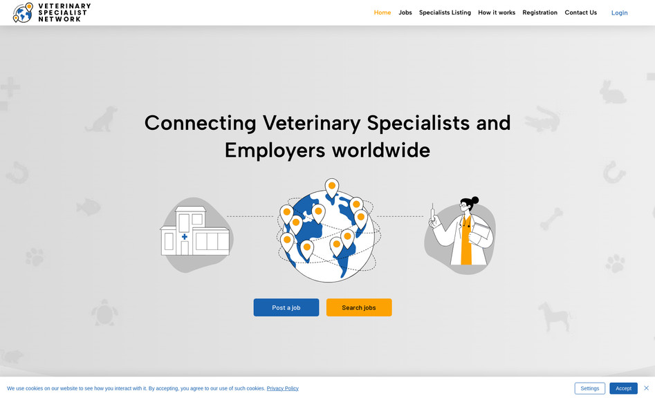 Veterinary Specialist Nework: Locum Jobs listing for Veterinary Specialists