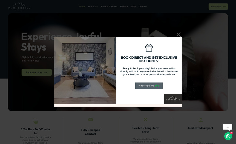 Properties With Joy: Designed from scratch with full satisfaction from client