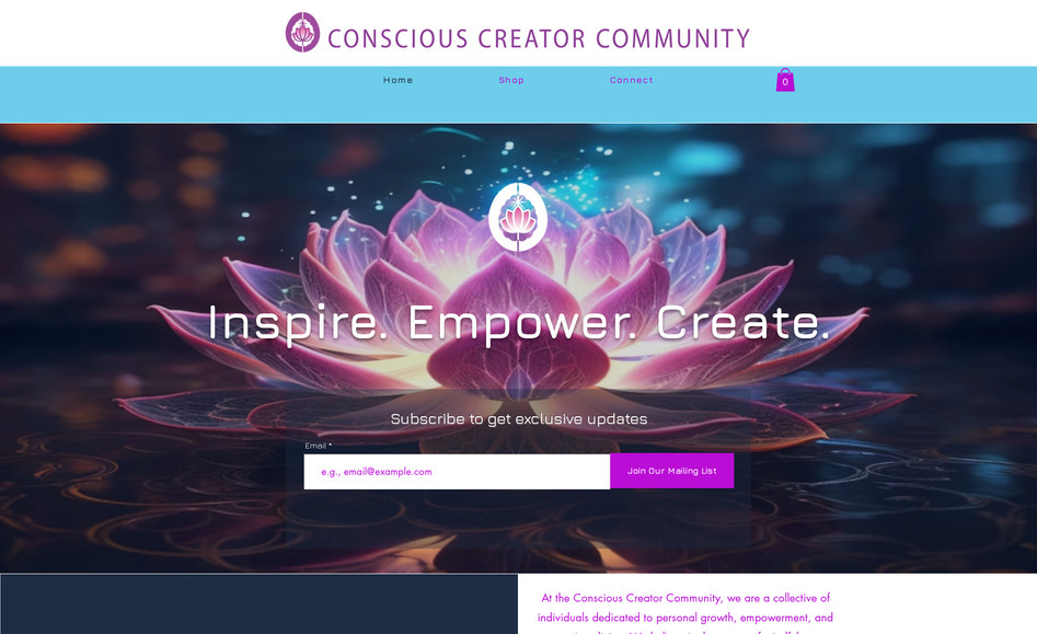 Conscious Creator Co: Full Website Design