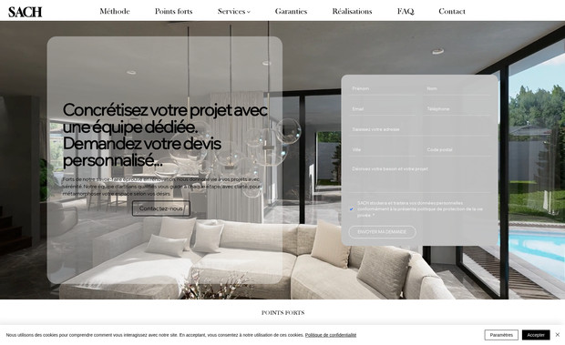 Sach: Site d'un groupe d'artisans sur Paris