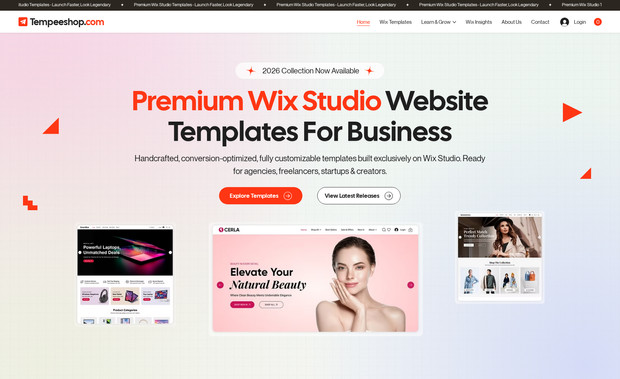 Tempeeshop.com: Project: Tempeeshop.com
Overview: Tempeeshop.comis a dedicated website we developed to sell our meticulously crafted website templates designed on the Wix Studio platform. Each template we offer is a professional product, thoughtfully created with a keen focus on both aesthetics and content to enable customers to build their websites quickly, simply, and efficiently.

What We Did:

Website Design and Development: Built a modern, user-friendly website on the Wix Studio platform specifically for selling website templates.

Template Design: Designed a range of professional website templates, each with meticulous attention to detail in both form and content, to cater to various business needs.

Ease of Use: Ensured that the templates are easy to use, allowing customers to set up their websites effortlessly.

Content Creation: Crafted comprehensive content for each template to guide users through the setup process and highlight the unique features and benefits of each design.

Results: Tempeeshop.comhas become a go-to resource for businesses looking for high-quality, ready-to-use website templates. Our carefully designed templates have helped numerous clients quickly establish a professional online presence with minimal effort.