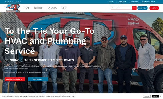 To the T Plumbing, Heating & Air: 