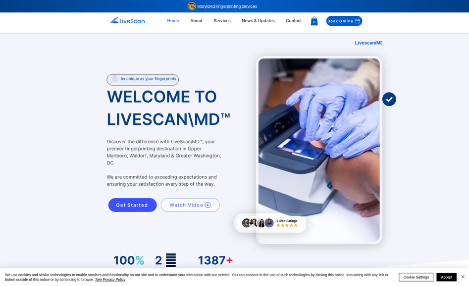 Livescan\MD: Overview:
LiveScanMD’s old website was outdated, hard to navigate, and not optimized for mobile or search engines. The goal was to create a modern, professional site that clearly presented services, improved user experience, and increased online bookings.

⸻

Approach:
The redesign started with research into user needs and competitor sites. The new structure focused on simplicity — clear navigation, concise service descriptions, and strong calls to action. A modern color palette, clean typography, and trust-building visuals were introduced to reflect reliability and professionalism.

Built on Wix, the site included dynamic service pages, FAQs, and a blog for easy content updates. SEO best practices were applied throughout, with optimized metadata, keywords, and redirects to maintain rankings. The mobile-first design ensured smooth performance and fast load times across devices.

⸻

Results:
After launch, LiveScanMD saw a notable boost in engagement and conversions. Online inquiries increased by over 40%, and organic traffic rose by about 60%. Visitors spent more time on service pages, and bounce rates dropped significantly. The client also reported fewer customer questions thanks to clearer information and navigation.

⸻

Conclusion:
The new LiveScanMD website successfully transformed a dated, confusing layout into a clean, high-performing digital experience. It now serves as a strong lead-generation tool that’s easy for the client to maintain and trusted by users.