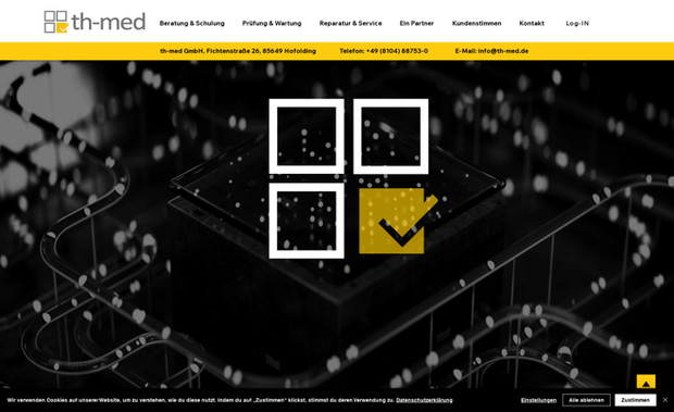 th-med: neues Design passend zu dem bestehendem Logo