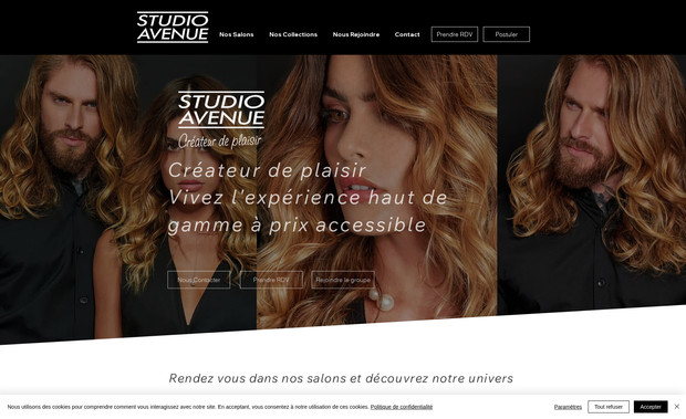 Studio Avenue: Développement et Référencement Multi-sites pour C&C Partners
Réalisation de 4 sites internet pour le groupe C&C Partners, franchiseur des salons de coiffure Studio Avenue, Made in Coiff, Fun Look et du groupement de coiffeurs indépendants Tribe Up. Chaque franchise a reçu un site dédié pour présenter ses salons et attirer de nouveaux franchisés. Nous avons également optimisé le référencement pour chaque page de salon, afin de cibler les clients potentiels recherchant un coiffeur.