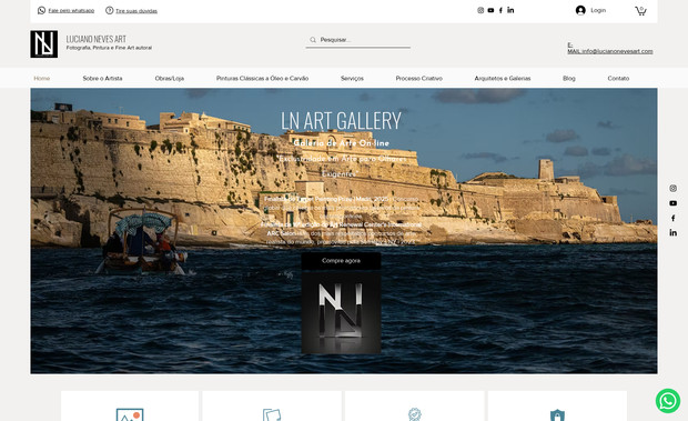 Luciano Neves Art : Site E-commerce(loja virtual) galeria de artes