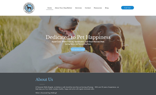 Pawsomewalksbrigade : **Project Description: Website Design for Pawsome Walks Brigade**

Trendway Marketing designed a vibrant and engaging website for Pawsome Walks Brigade, a professional dog walking service with over 30 years of experience, dedicated to keeping dogs healthy, happy, and mentally stimulated through structured walks.

The website highlights the company’s unique approach to dog walking, emphasizing purposeful outings that combine exercise, training, and enrichment. 

It clearly explains the benefits of structured walks, including positive leash training, mental stimulation, and behavioral improvement, while also showcasing how the service makes life easier for busy dog owners.

The design focuses on a friendly, approachable, and professional aesthetic, featuring intuitive navigation, visually appealing imagery, and informative sections that communicate the value of Pawsome Walks Brigade’s services.

 Key content areas explain how structured walks engage dogs’ brains, improve everyday behavior, and provide them with a sense of purpose, reinforcing the company’s philosophy that dogs thrive when given meaningful activity.

The result is a user-friendly, responsive website that effectively conveys trust, expertise, and care, positioning Pawsome Walks Brigade as a reliable partner for pet owners seeking more than just a walk around the block.
