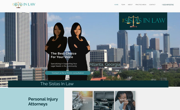 Sistasinlaw: Built and designed a lawfirm website