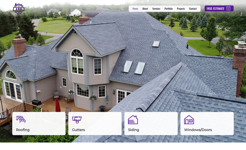 A&K Restoration: Wix Studio website with CMS content.