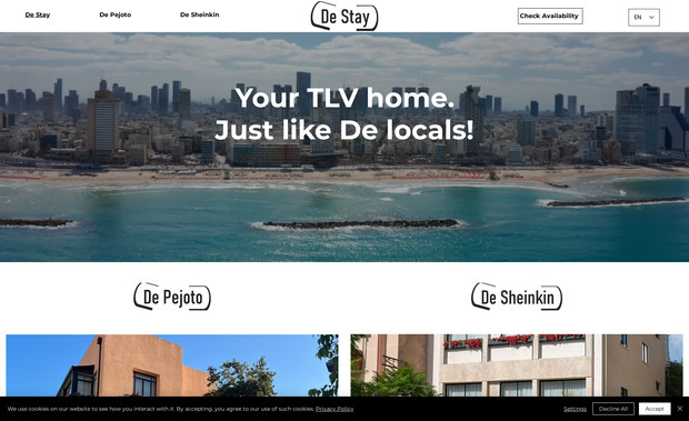 De Stay: Design and online reservation 