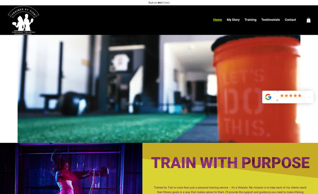 Trained by Tish: Complete redesign of the website.