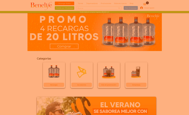 Agua Benelife: "He realizado un rediseño completo del ecommerce de agua purificada de mi cliente, mejorando su apariencia y funcionalidad para atraer y retener a más clientes. Además, he implementado una automatización de carritos abandonados, lo que permite recordar a los usuarios los productos que dejaron en su carrito de compra y motivarlos a completar la transacción. También he creado y administrado campañas de Google Ads, aprovechando el poder del marketing digital para aumentar la visibilidad del negocio y generar más tráfico cualificado hacia el sitio web. Con estas estrategias combinadas, he ayudado a mi cliente a mejorar su tasa de conversión y a aumentar sus ventas en línea de agua purificada".