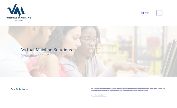 VM Solutions: Creation of entire website and online platform integration.