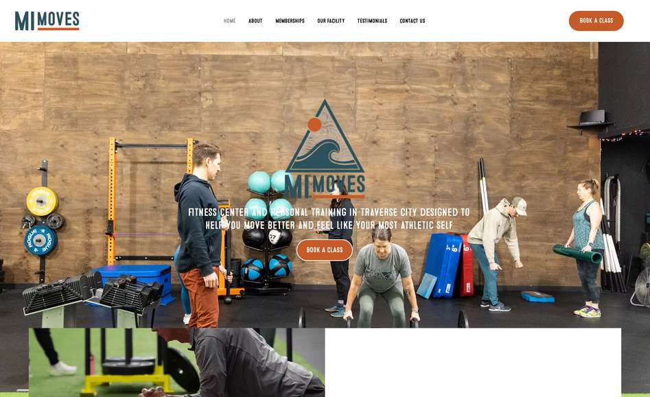 MI Moves: I built and designed this site from the ground-up for a boutique fitness gym that wanted to highlight the services it had to offer alongside why it's different from other gyms in the area.