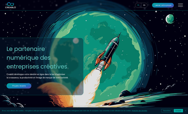 Creablū Agence Web: Conception de site sur Wix Studio