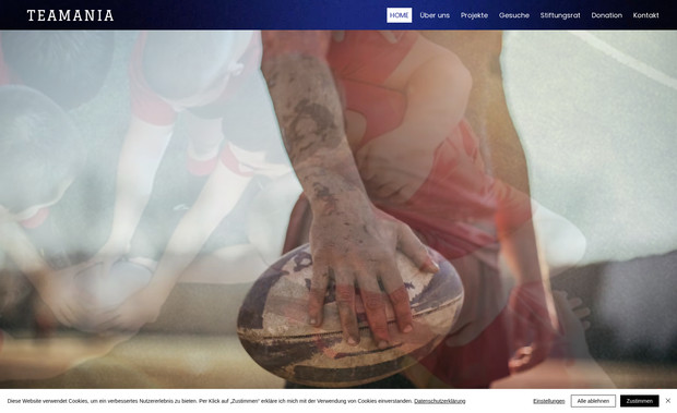 Stiftung Teamania: Logodesign, Corporate Design und Erstellung der Website für die Stiftung Teamania. Die Stiftung wurde im Januar 2024 gegründet und unterstützt innovative Projekte und Initiativen im Bereich Team- und Breitensport. 