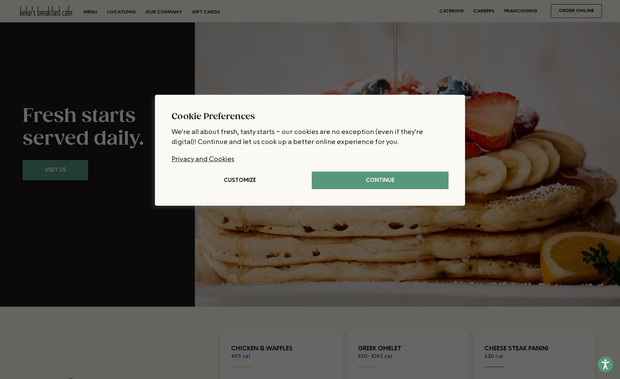Keke's: National brand website for AM Eatery