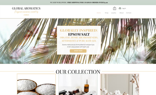 Global Aromatic: Website redesign to feature new products, increase sales and provide a better customer experience