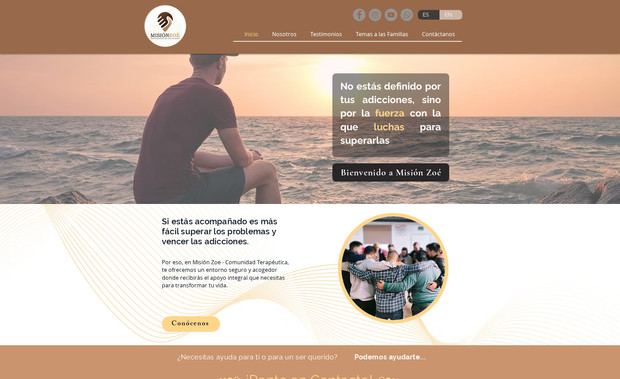 Misión Zoe: Hicimos el rediseño del sitio web para el centro de rehabilitación en Ensenada BC