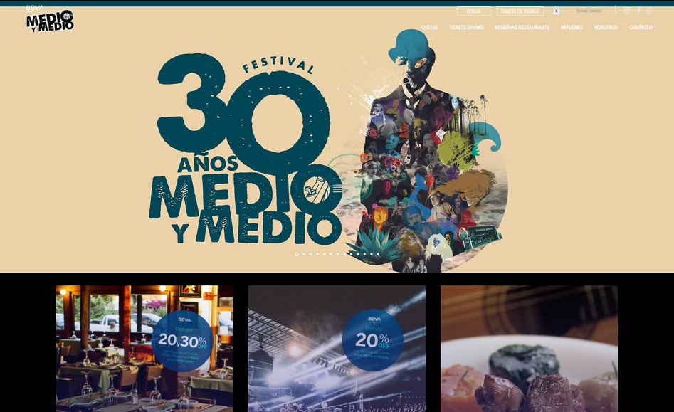 Medio y Medio: Reconocido club de jazz y restaurante ubicado a 100 metros de Playa Portezuelo, en Punta Ballena, Departamento de Maldonado, Uruguay.