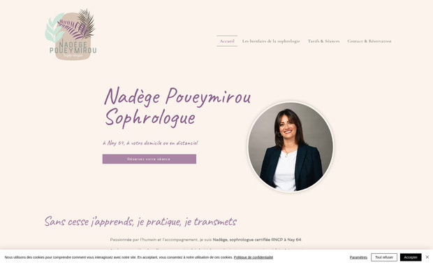 NADEGE POUEYMIROU: Création site internet
