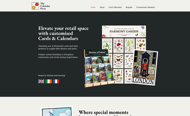 The Calendar Press: Website design