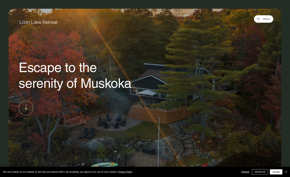 Loon Lake Retreat: Perfectly placed on the pristine waters of Loon Lake in Gravenhurst just 1.5 hours from Toronto. Serenity awaits for those looking to leave city life behind. Loon Lake Retreat is your destination for relaxation and lakeside adventure.