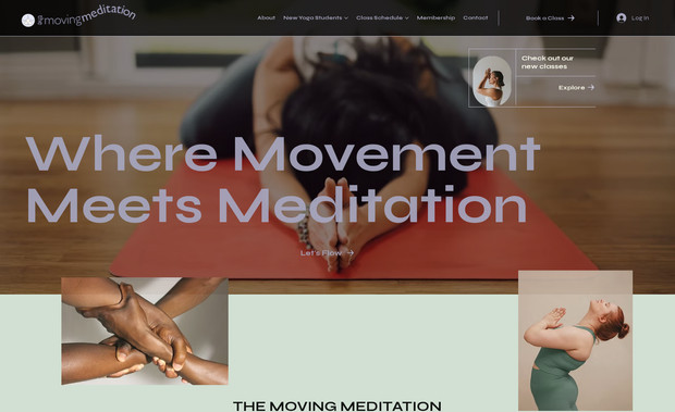 The Moving Meditation: The Moving Meditation website was designed to provide an immersive experience that blends yoga and meditation, offering visitors an accessible path to mental clarity, physical well-being, and spiritual balance. Through an intuitive, serene design, the site highlights the transformative power of movement combined with mindfulness practices.

Focusing on both yoga and meditation, the site clearly showcases the benefits of incorporating these practices into daily life. It features a range of services, from group yoga sessions to private meditation guidance, allowing users to choose the path that best suits their needs. The integration of movement with meditation is emphasized, providing a holistic approach to stress relief and personal growth.

We also worked on optimizing the site’s SEO, ensuring it reaches individuals seeking yoga, meditation, and wellness experiences in a user-friendly environment. With a smooth layout and calming visuals, visitors can easily learn about the offerings, read client testimonials, and book sessions directly.

By focusing on both SEO and an inviting design, The Moving Meditation now has an online presence that reflects the peaceful nature of the practice while supporting users in their journey toward mindfulness, relaxation, and overall health.
