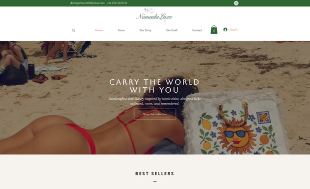 Nomadaluxe: Design website according to client requirments 