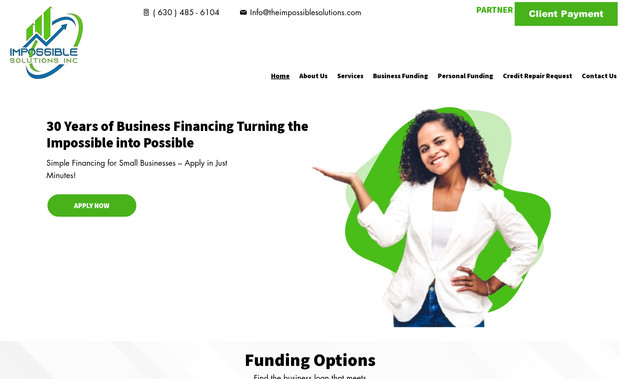 Impossible Solutions: Financial Company Website