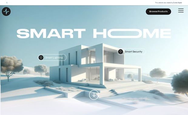 Smart Home: A smart home e-commerce site with immersive scroll effects and interactions.