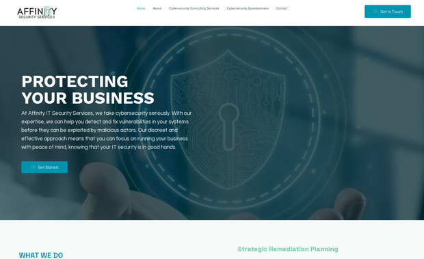Affinity IT: At Affinity IT Security Services, we take cybersecurity seriously. With our expertise, we can help you detect and fix vulnerabilities in your systems before they can be exploited by malicious actors. Our discreet and effective approach means that you can focus on running your business with peace of mind, knowing that your IT security is in good hands.