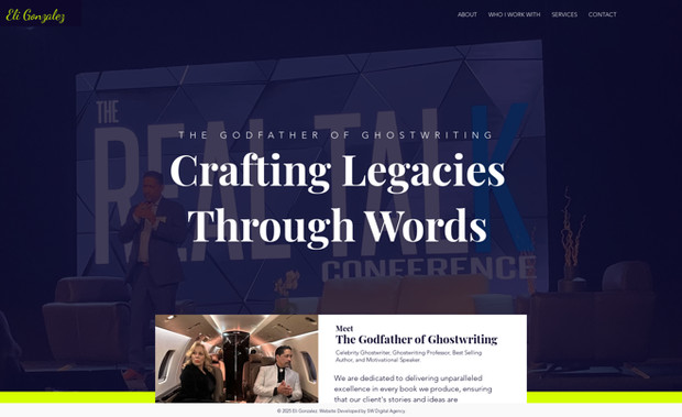 GODFATHER OF GHOSTWRITING: The Godfather of Ghostwriting
Celebrity Ghostwriter, Ghostwriting Professor, Best Selling Author, and Motivational Speaker.

We are dedicated to delivering unparalleled excellence in every book we produce, ensuring that our client's stories and ideas are meticulously transformed into masterpieces that stand the test of time.