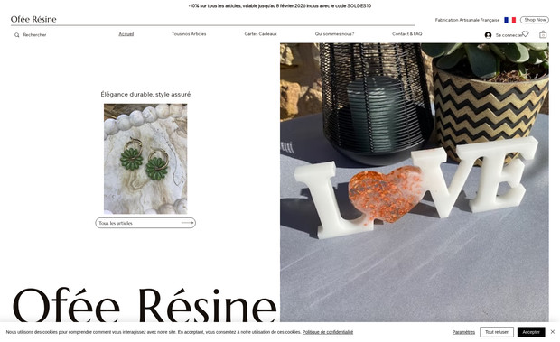 Ofée Resine: E-Commerce complet sécurisé + design rassurant
129€/mois