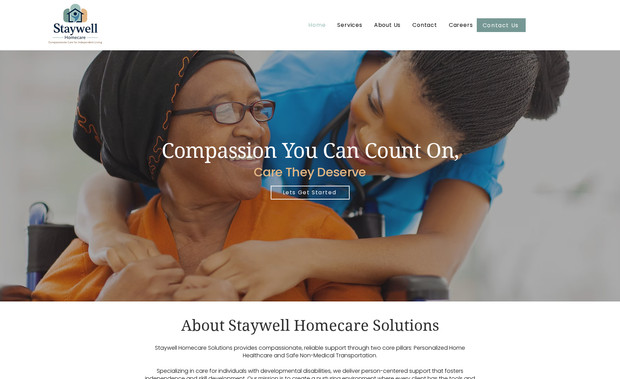 Staywell Home Care: Home Healthcare Website