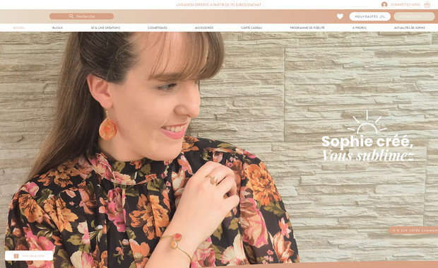 Les merveilles de Sophie: Ecommerce de bijoux fantaisie