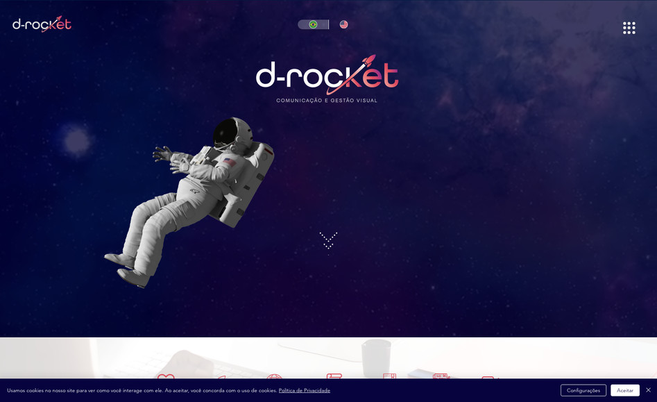 d-Rocket: Desenvolvemos esse site completo. Realizamos o design do layout, alinhado à identidade visual da marca, criamos os textos (copywriting) de forma estratégica e implementamos técnicas de SEO para melhorar o desempenho nos motores de busca. Além disso, asseguramos a responsividade e uma navegação intuitiva. Fizemos também a conexão e compra do domínio bem como a escolha do melhor plano WIX.