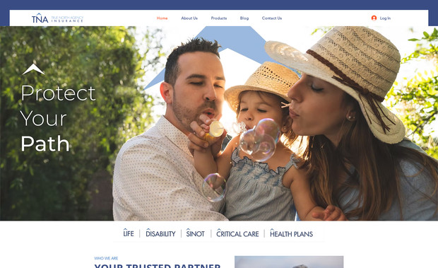 True North Insurance: We designed their website from scratch to final with full satisfaction