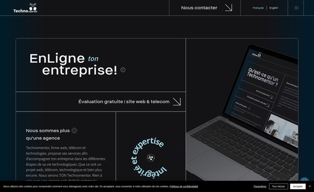 Technomentor: Le site web de TechnoMentor a été conçu pour offrir une expérience utilisateur optimale, alliant performance, esthétique et un grande banque d'information.

🌀  Grâce à l'intégration d'animations fluides, chaque interaction est agréable et dynamique, capturant l'attention des visiteurs dès leur arrivée. Son design engageant invite à l'exploration, tout en maintenant une cohérence visuelle à travers chaque page, renforçant ainsi l'image de marque. 

📊 En termes de SEO, le site est entièrement optimisé, garantissant une visibilité accrue sur les moteurs de recherche. TechnoMentor a pris soin d'analyser les stratégies des compétiteurs pour identifier les mots-clés les plus pertinents. Cela permet non seulement d'améliorer le classement du site, mais aussi d'attirer un trafic qualifié et d'assurer une présence forte et durable dans les résultats de recherche.

🔌 Le CMS, à la fois intuitif et complexe, permet une gestion facile du contenu tout en offrant une grande flexibilité pour des ajustements futurs. 

➡️ L'ancien site a été transéféré vers Wix  Studio. C'est simple avec TechnoMentor; nous gérons les redirections d'URL pour préserver ton référencement et assurer une migration fluide.

🖌️ Enfin, chaque élément graphique a été conçu sur mesure, assurant un design unique et adapté aux besoins spécifiques de TechnoMentor.