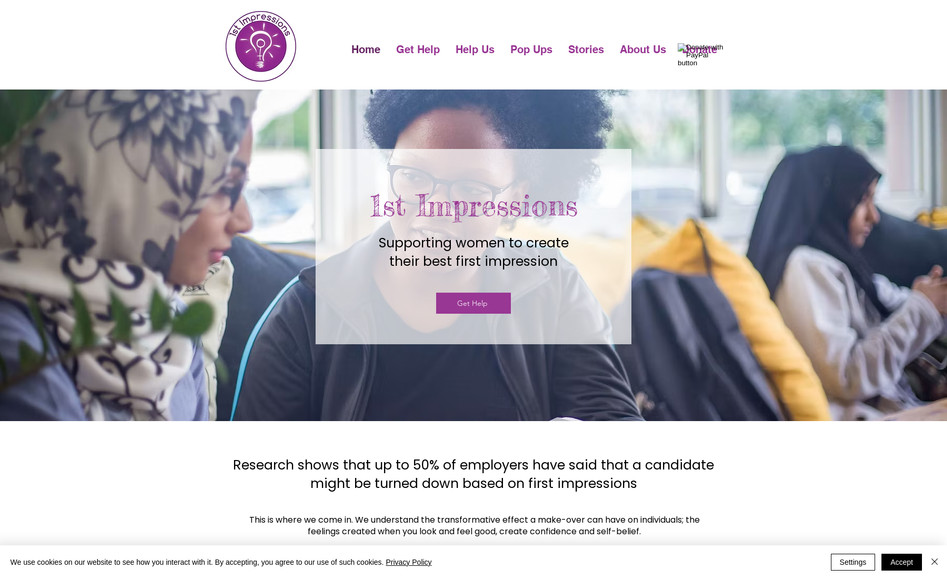1st Impressions: Designed and developed this site from scratch. Customised the forms using Javascript to allow them to be sent to different email addresses, depending on the content of the form.