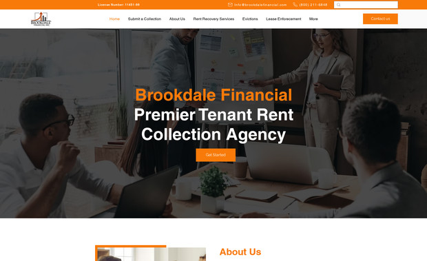 Brookdale Financial: This is my client Jonathan Fleming, for whom I fixed several design issues and performed mobile optimization.