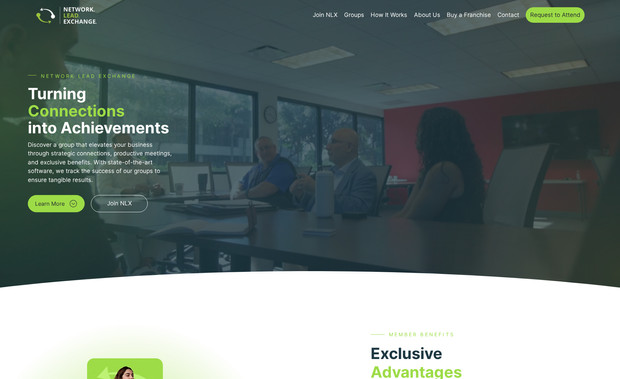 Network Lead Exchange – Strategic Connections for Business Growth: Overview:
Kendall Development collaborated with Network Lead Exchange to enhance their online presence through an engaging website showcasing their value proposition—boosting businesses through strategic connections. The goal was to create a professional, user-friendly platform with modern web design and search engine optimization (SEO) to convert visitors into leads.

Web Design and UX/UI Implementation:
Clean, Professional Aesthetic:

The website's design reflects the professionalism and networking focus of the brand. With a streamlined layout and strategic use of typography and branding colors, the platform instantly communicates trust and quality.
Responsive Design:

The website is designed to adapt perfectly across devices, providing seamless navigation on desktops, tablets, and smartphones.
User-Friendly Navigation:

An intuitive structure ensures users can effortlessly explore the site and understand Network Lead Exchange's offerings. All critical links, CTAs ("Get Started," "Learn More"), and navigation items are prominently displayed for easy access.
Strategic Call-to-Actions:

Compelling "Get Started" CTAs are positioned at key touchpoints to encourage interaction and conversion for individuals and businesses seeking to expand their network.
SEO Optimization Work Done:
Keyword Optimization:

Kendall Development enhanced the content using targeted keywords such as strategic connections, business networking, and lead exchange to help Network Lead Exchange rank for industry-relevant queries.
Meta Tags and Descriptions:

Each page includes optimized meta titles and descriptions to maximize organic search visibility and click-through rates (e.g., “Boost Your Business with Strategic Connections | Network Lead Exchange”).
Improved Site Performance:

The website was optimized for fast load times and smooth performance, positively affecting both user experience and ranking potential.
Localized and Niche-Friendly SEO:

Tailored content strategies were applied to target niche audiences in specific locations, offering relevance for users seeking localized business solutions.
Mobile-First Optimization:

Modern SEO standards like mobile-first indexing were implemented to ensure strong visibility on mobile platforms, capturing on-the-go users.
Key Impact:
Enhanced Lead Conversion: The website now offers a clean and engaging digital front, with CTAs designed to convert visitors into leads effectively.
Visibility Boost: Optimized content, keywords, and structure ensure the site ranks competitively for business networking-related queries.
Improved User Experience: Visitors enjoy a sleek and polished experience across devices, driving engagement and trust.