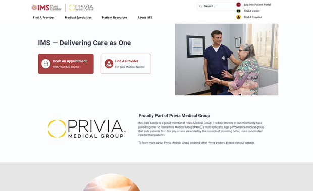 IMS: Integrated Medical Services (IMS) is a physician led medical Provider in Arizona. We partnered with IMS to build, maintain and market their website. This site is built on Wix's dynamic content that allows IMS to show large amounts of content in an easy way.