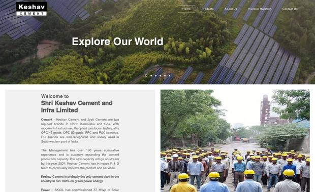 Keshav Cement (Publicly Listed): Keshav Cement & Infra Limited (SKCIL) is a publicly listed company headquartered in Belagavi, Karnataka, India. Established in 1993, SKCIL has evolved from a modest 20-ton-per-day cement plant into a significant player in the Indian cement industry. The company operates under the brands "Keshav Cement" and "Jyoti Cement," which are well-recognized in North Karnataka