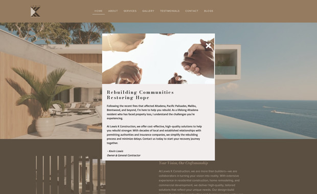 Lewisk: Lewisk-Website design 
