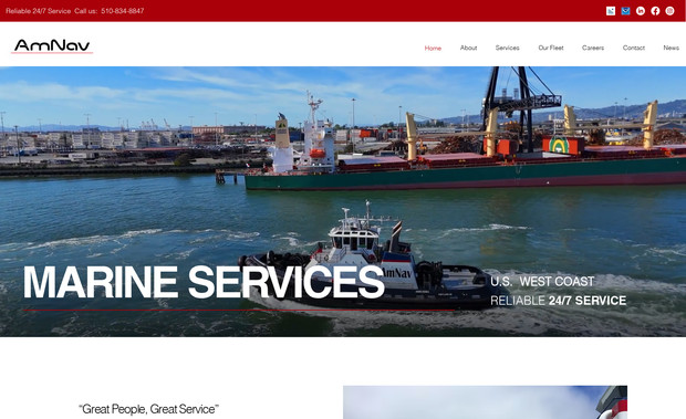 AmNav: AmNav Maritime, LLC has been the leading provider of marine and harbor services in the San Francisco Bay area.
