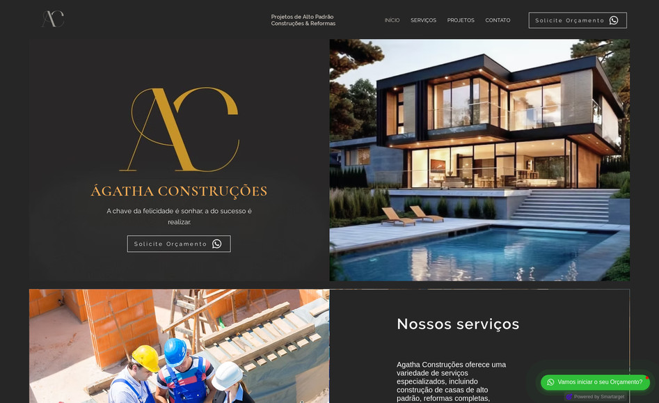 Agatha Construtora: Desenvolvimento de wesite