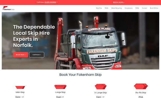 Fakenham Skips: undefined